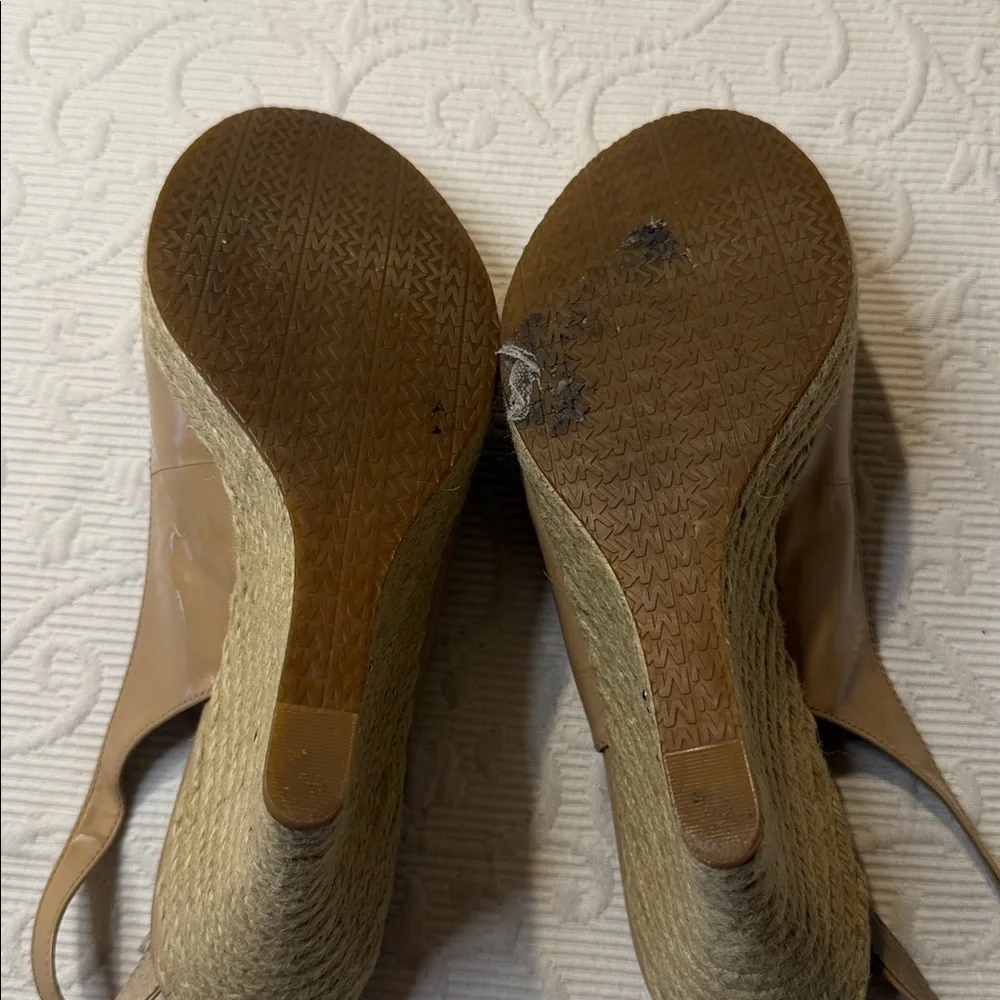 MICHAEL Michael Kors Beige Wedge Espadrille Sandals. 8.5 Sling back.